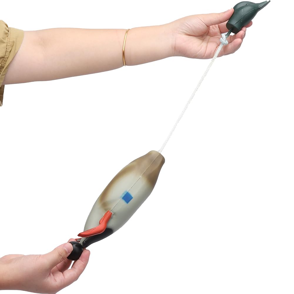 Giocattolo per l'addestramento del cane Garvee, finta anatra realistica, robusto e morbido, in materiale per cuccioli e cani da caccia, per l'addestramento all'aperto