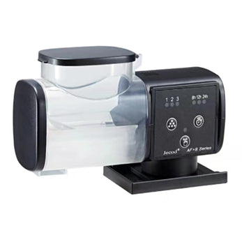GARVEE Mangiatoia automatica per pesci per acquari, alimentazione temporizzata, mantiene asciutto, capacità 500 ml