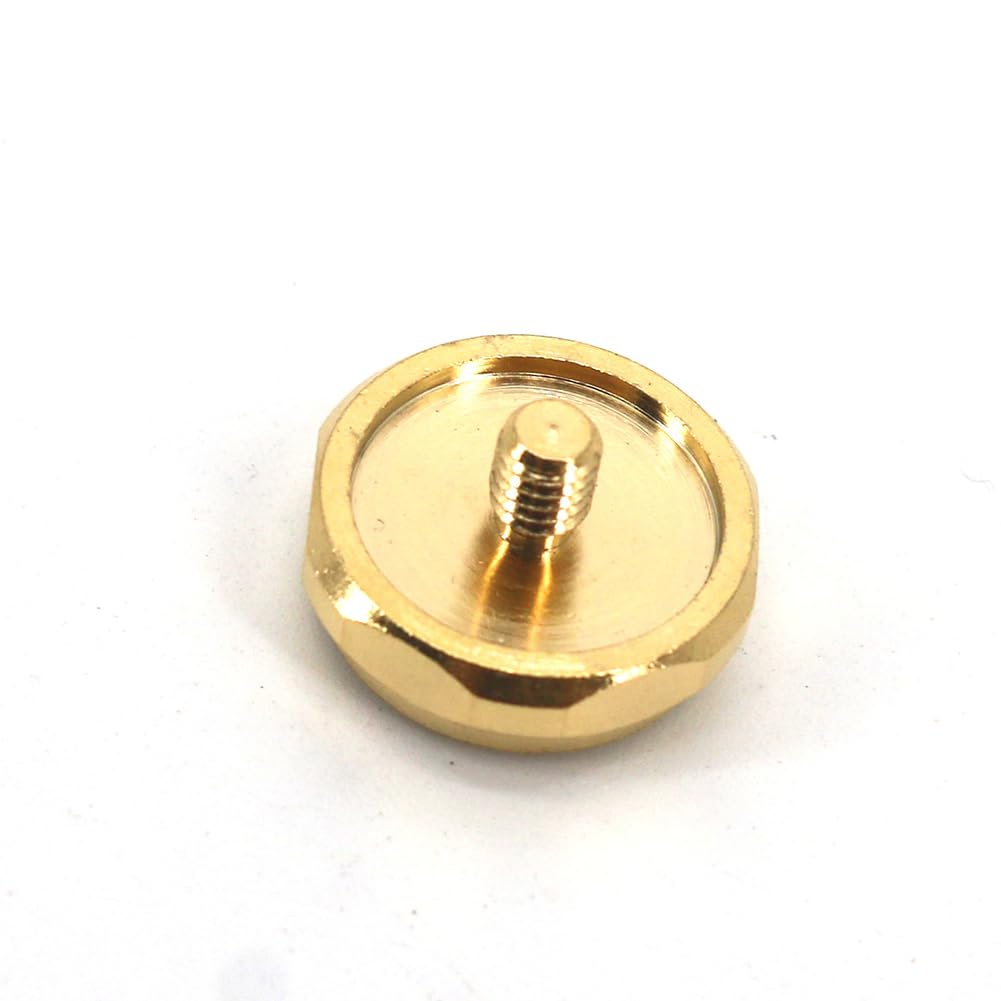 Garvee Set 12 Pulsanti per Tromba in Ottone con Intarsio Turchese - Accessori per Strumenti a Fiato, Montaggio Facile, Design Elegante, Colore Naturale