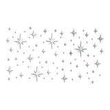 Garvee 82pcs Adesivi da Parete a Specchio Stella in Acrilico Impermeabili Riutilizzabili per Camerette e Asili - Argento