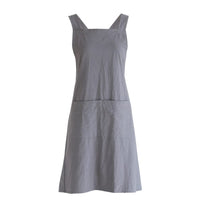 Garvee Küchenschürze Unisex Stile Giapponese Mit Großen Taschen, Schienale Incrociato Für Küche, Giardinaggio, Pittura, 72x90 cm, Grigio