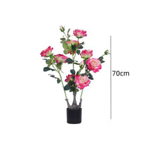 Albero di peonia artificiale Garvee da 28 pollici rosa per uso interno ed esterno, durevole e facile da pulire.
