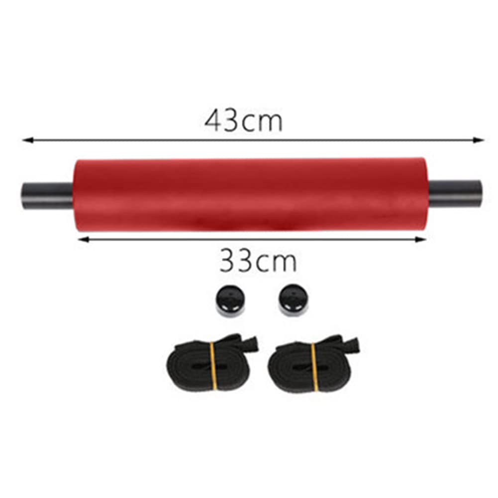 Poggiapiedi per kayak Garvee universali regolabili leggeri con 2 cinghie e pedale imbottito per gommoni Kayak rossi