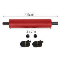 Garvee Supporti Per Piedi Kayak Universali Regolabili Con Cinghie Leggeri Per Barche Gonfiabili E Kayak, 43cm, Nero
