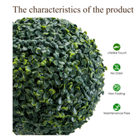 Garvee Artificiale Bosso Topiario 35 Pollici Albero a Tre Sfere in Plastica Resistente alle Intemperie per Giardino e Patio Verde