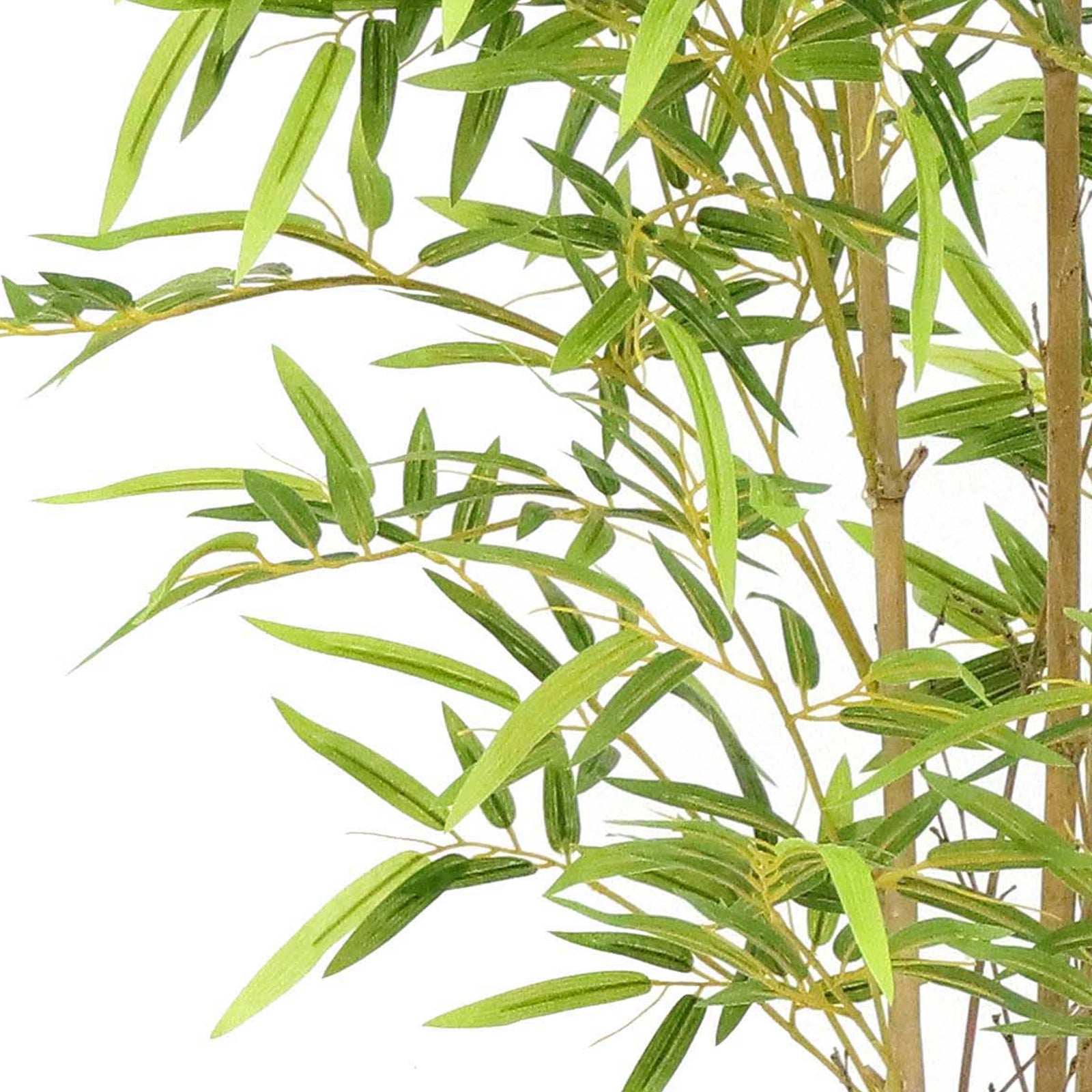 Albero di bambù artificiale Garvee da 4 piedi con tronco in legno e base in cemento per decorazioni interne ed esterne, verde, facile da mantenere