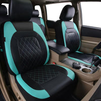 Garvee Set coprisedili per auto da 9 pezzi, impermeabili, in similpelle antiscivolo, universali per auto, camion, SUV, neri