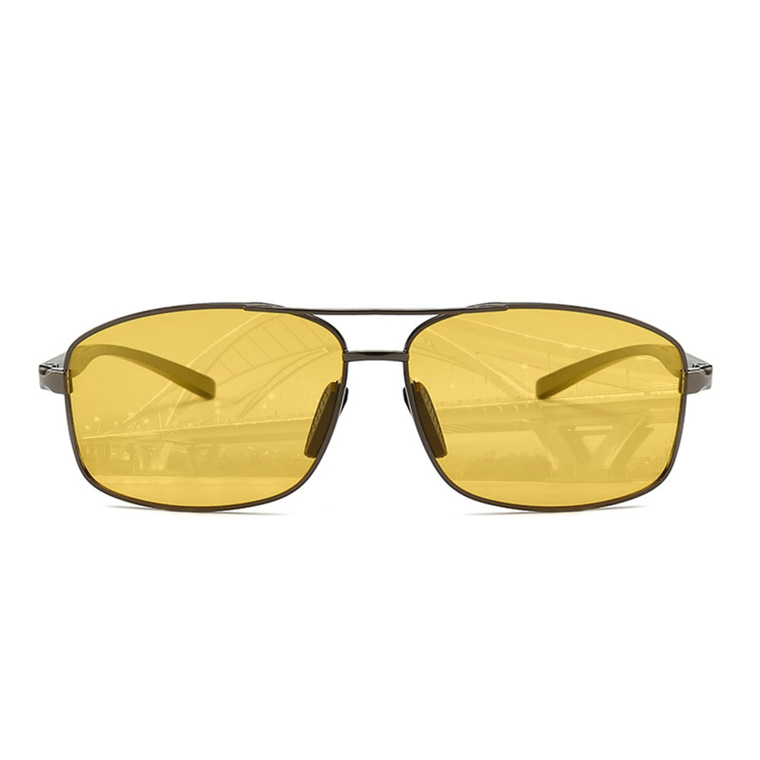 Occhiali da guida notturna polarizzati Garvee per uomo e donna con protezione UV400 dai riflessi per guida, escursionismo, golf, pesca e sport all'aria aperta - Giallo