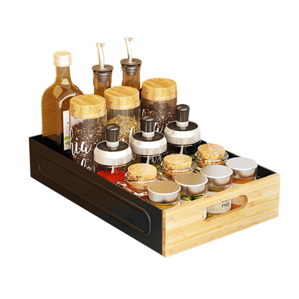 Garvee, organizer telescopico estensibile per cucina e bagno, in metallo antiruggine largo 25 cm