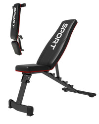 Panca pesi regolabile Garvee, inclinazione a 5 posizioni, per uso domestico, 660 libbre, struttura in acciaio, pieghevole, imbottita, antiscivolo, salvaspazio