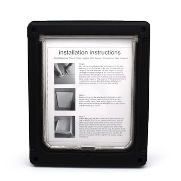 Serratura magnetica per portiera auto Garvee per animali domestici - Accessorio di sicurezza per cani di grossa taglia - Robusta, nera, per uso domestico