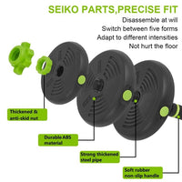 Garvee Set Pesi Regolabili 4 in 1 30 kg - Manubrio, Bilanciere, Kettlebell, Flessioni per Festa del Papà - Antiscivolo ABS per Fitness Casa Palestra