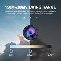 Monoculare per visione notturna digitale Garvee R7 1080p HD Sensore 5x Zoom digitale LED IR 3W Leggero e portatile per caccia e campeggio Nero