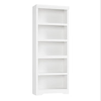 Garvee Libreria a 5 Ripiani Regolabile in MDF Resistente Bianco per Soggiorno e Ufficio Alta 175 cm