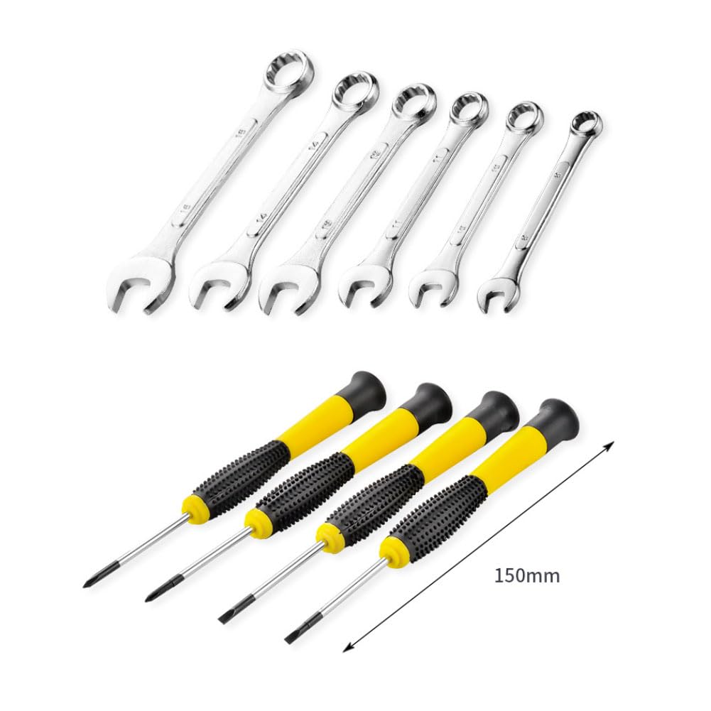 Set Utensili Manuali 108 Pezzi per Festa del Papà: Chiavi a Bussola, Cacciaviti in Acciaio Robusto con Custodia Trasporto