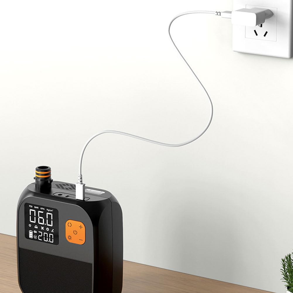 Pompa a batteria al litio Garvee da 80 W: pompa elettrica portatile per paddleboard, gommoni e piscine con display e arresto automatico