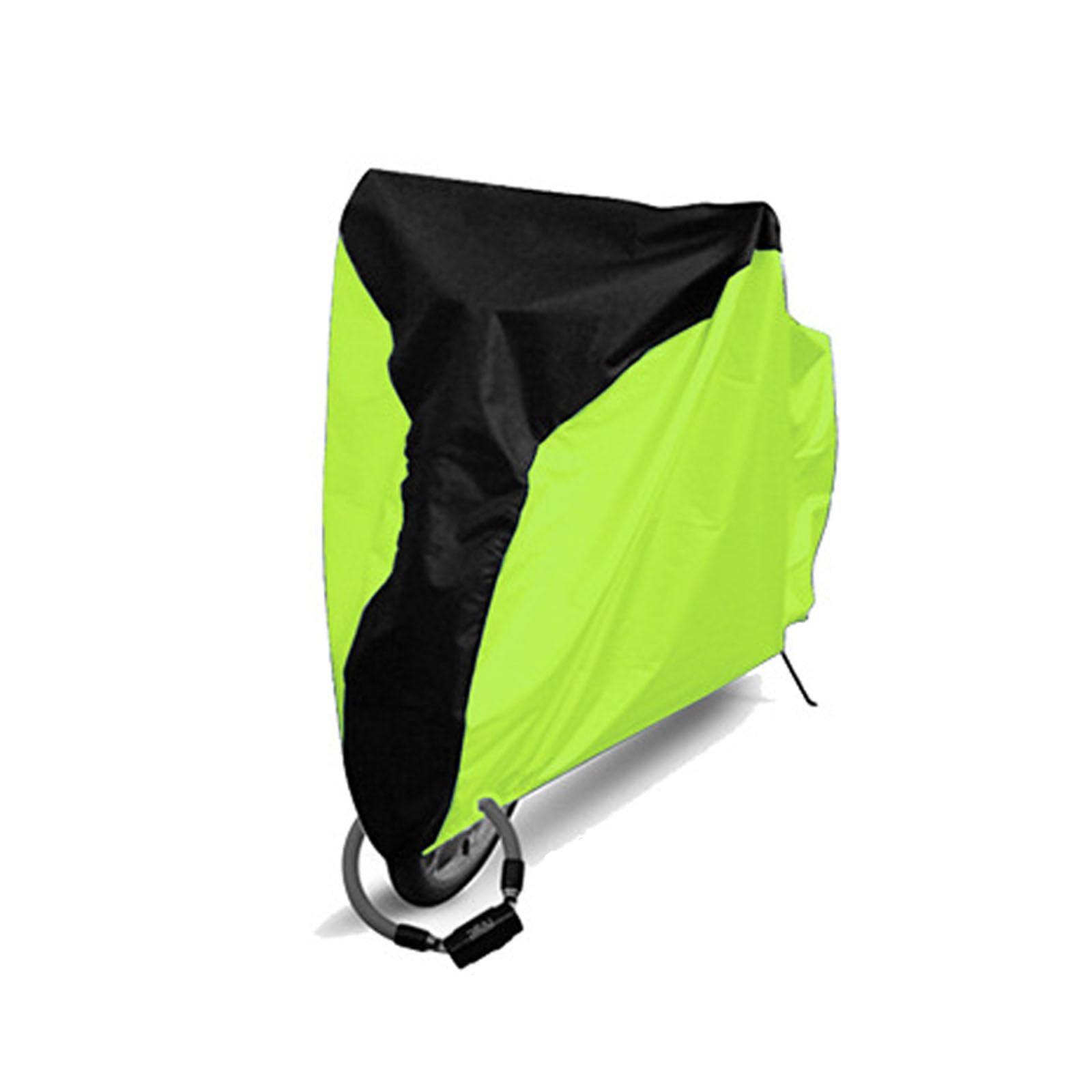 Garvee Copertura per Bicicletta 210D Oxford Impermeabile con Fori per Lucchetto e Strisce Riflettenti in PU per Mountain Bike Nero Verde XL