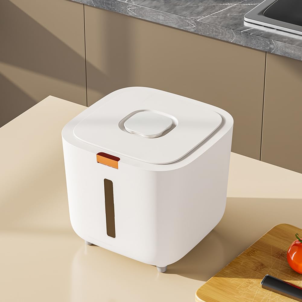 Contenitore per alimenti per cani Garvee da 10 litri, ermetico, per cibo per animali domestici, per cucina e dispensa, trasparente