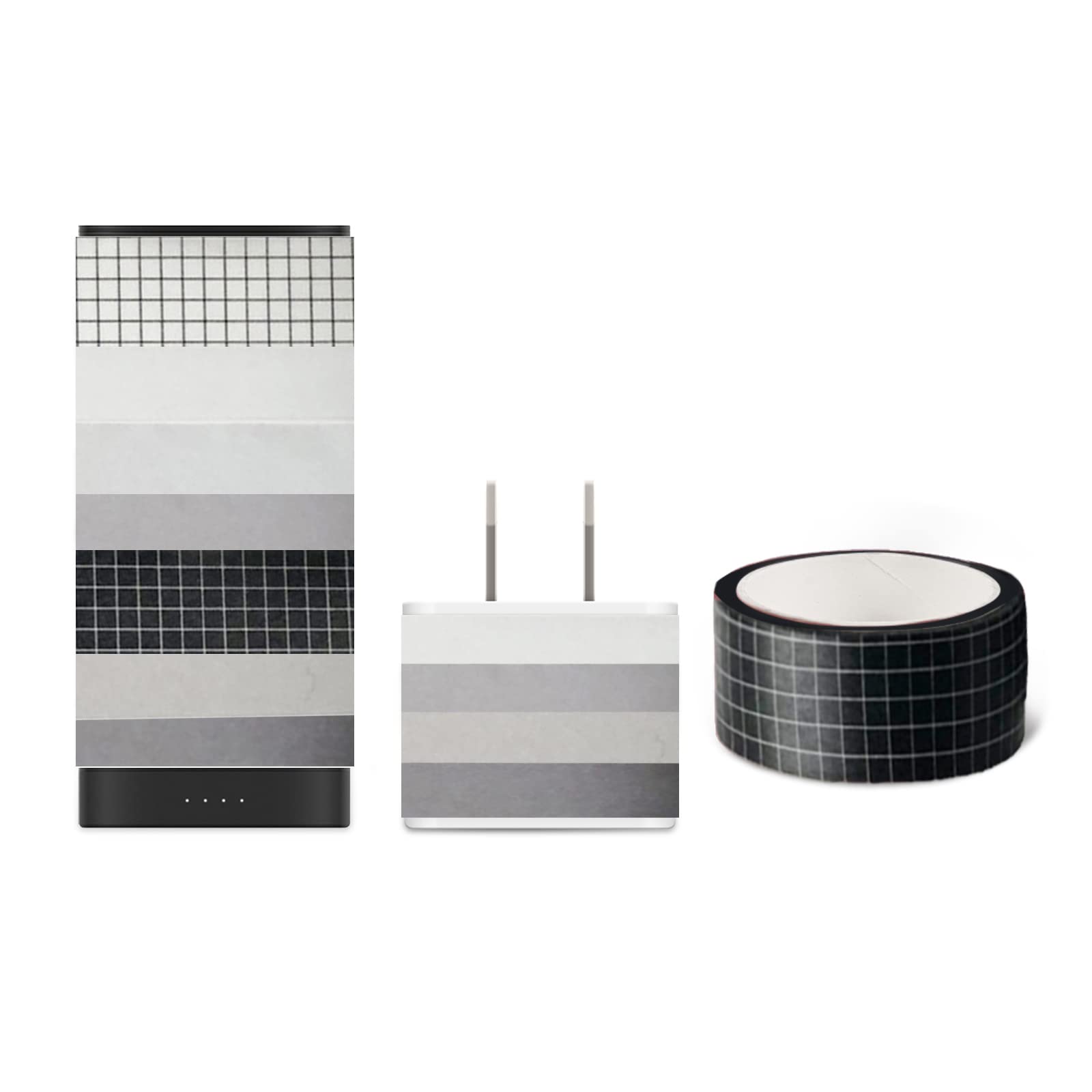 Garvee DIY Papierband Set 8 Rollen Scrapbooking Klebeband Schwarz Weiß Für Basteln & Journaling Vielseitig