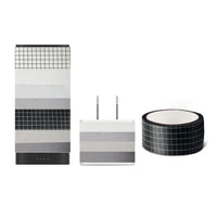 Garvee DIY Papierband Set 8 Rollen Scrapbooking Klebeband Schwarz Weiß Für Basteln & Journaling Vielseitig