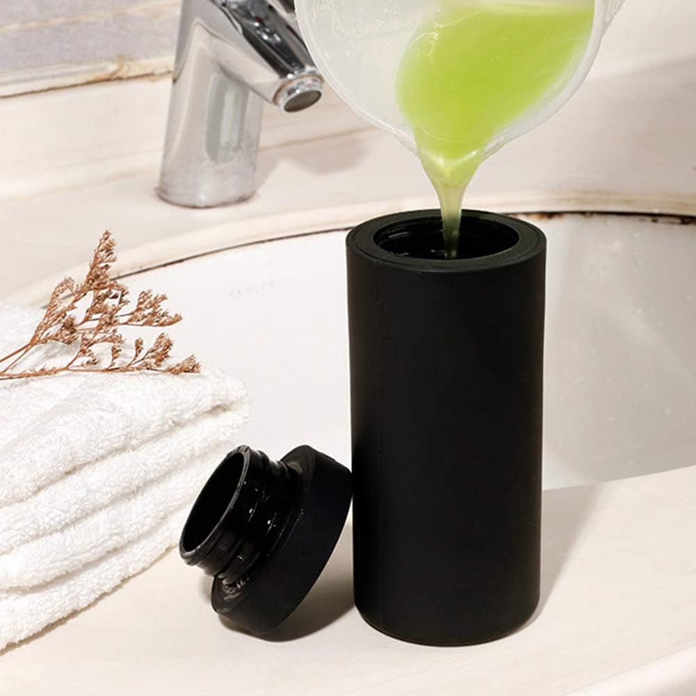 Dispenser di detersivo per piatti ricaricabile Garvee in silicone con divisore per cucina e bagno, bianco, facile da spremere