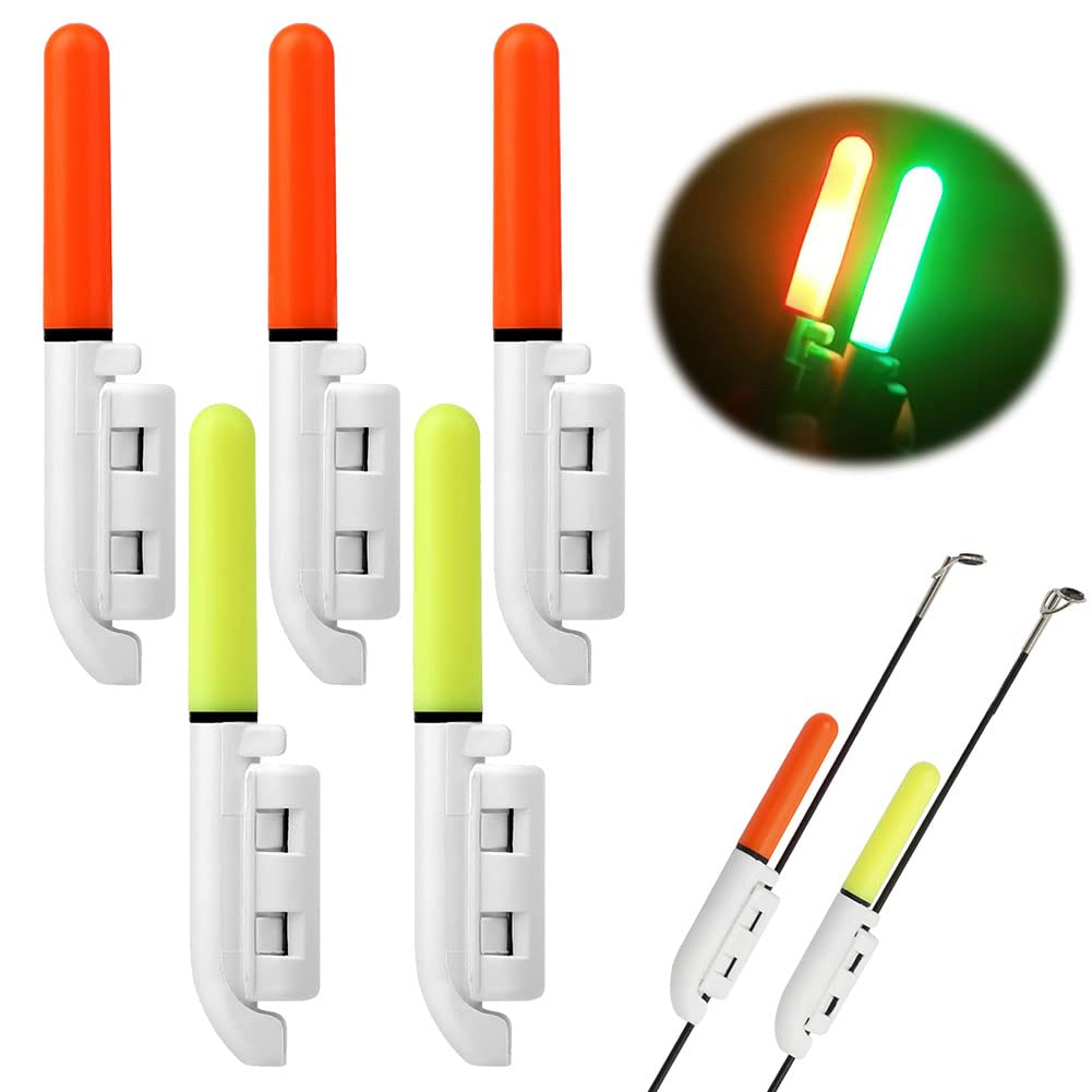 Garvee Bissanzeiger Leuchtstab LED Für Nachtangeln, Sichere Klettmontage, Kompatibel Mit Angelruten, Meeres- Und Felsenangeln, Robust, Helles Licht