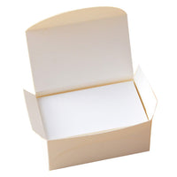Garvee Karten Kraftpapier Doppelseitig Blanko 8x4,5 cm Für Schule & Büro, 100 Stück, Braun, Vielseitig