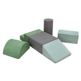 Garvee Blocchi Da Arrampicata In Schiuma Per Bambini, Set 6PCS Multifunzionale, Impermeabile, Leggero, Sicuro, Palestra Interna, Vari Colori