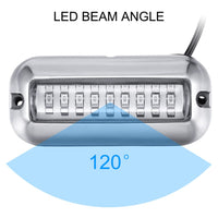 Garvee Luci Marine 27 LED Sottomarine per Barca, Acciaio Inox, Ideali per Pesca Notturna e Yachting, 2 Pezzi, Argento