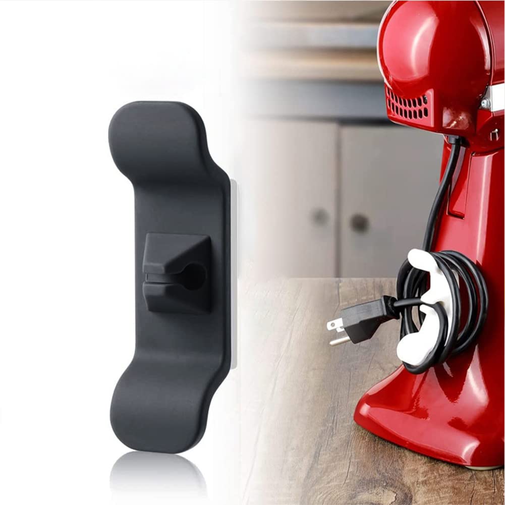 Garvee Set da 6 pezzi Avvolgicavi per elettrodomestici da cucina, Silicone, Autoadesivo, Universale, Salvaspazio, Organizzatore di cavi, Cucina