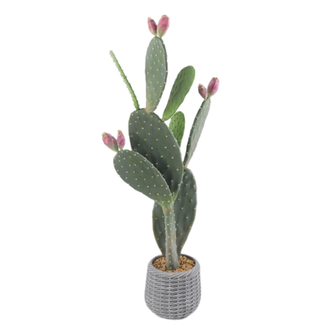Cactus artificiale Garvee da 42 pollici, materiale EVA, facile da pulire, vaso in PP con riempimento in cemento, decorazione per interni/esterni, verde realistico
