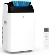 Garvee Climatizzatore Portatile 12000 BTU 3 in 1 Silenzioso LED Telecomando Plastica Kit Finestra Ufficio Casa - Top Bianco
