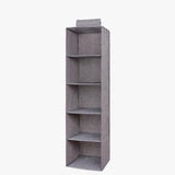 Garvee Closet Storage Organizer Mensole sospese Organizzatore di vestiti pieghevole 5 livelli di stoccaggio per camera da letto