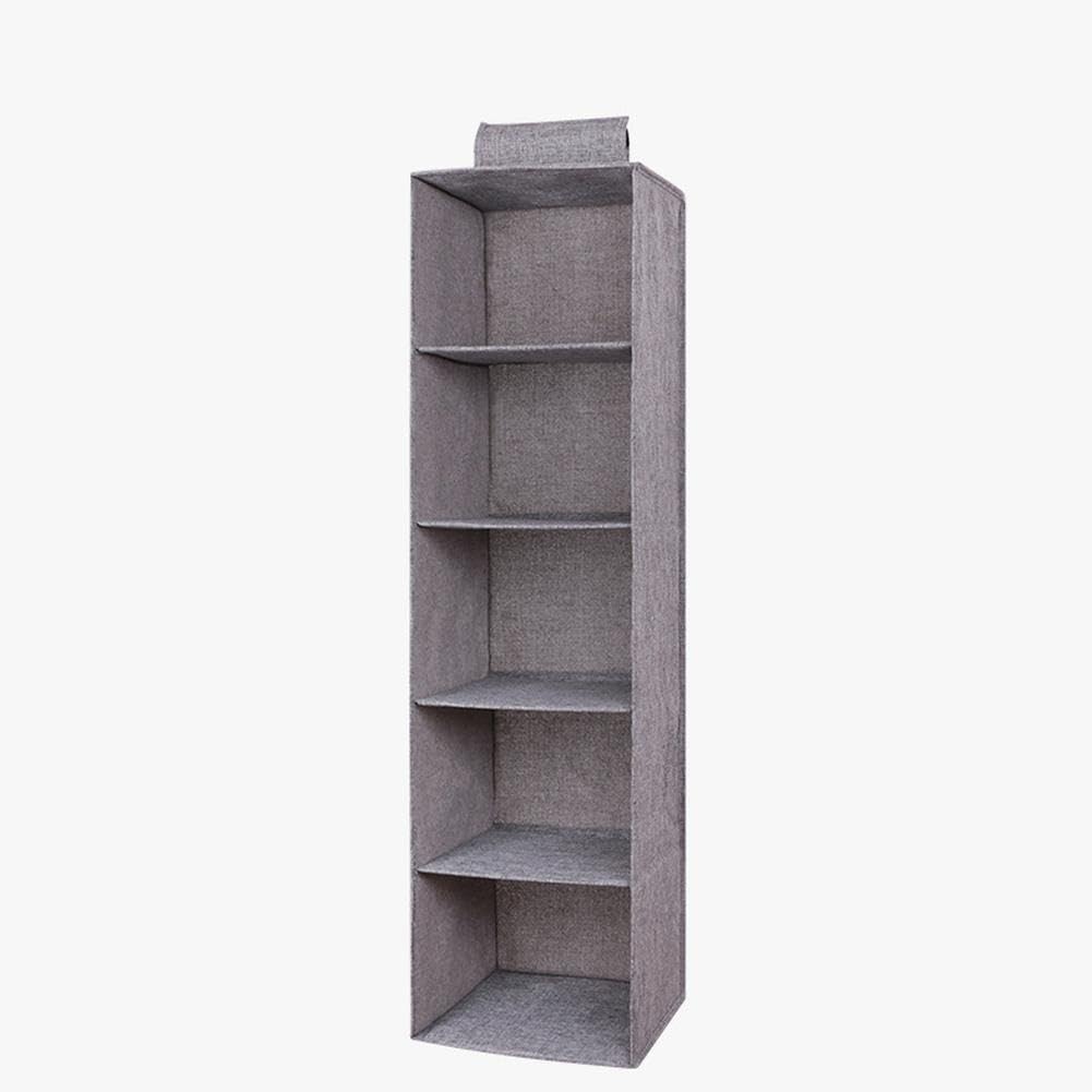 Garvee Closet Storage Organizer Mensole sospese Organizzatore di vestiti pieghevole 5 livelli di stoccaggio per camera da letto