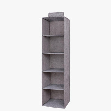Garvee Closet Storage Organizer Mensole sospese Organizzatore di vestiti pieghevole 5 livelli di stoccaggio per camera da letto