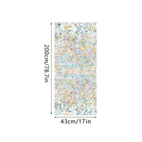 Pellicola protettiva per finestre Garvee con effetto arcobaleno, protezione UV, riutilizzabile, 43x200 cm, per spazi abitativi e lavorativi, multicolore