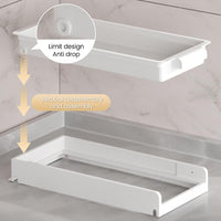 Cassetto da cucina estensibile Garvee, organizer telescopico in acciaio inox per dispensa e bagno, non richiede fori, versatile, moderno