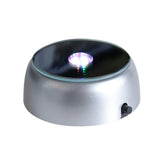 Base LED Rotonda Garvee con 4 Luci Colorate, Batteria, Specchio 3D, Decorazione per Casa e Bar, Stile Gradient