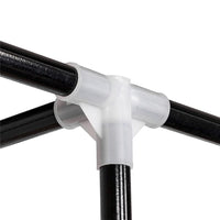 Armadio Garvee Armadio pieghevole con ripiani e asta appendiabiti per camera da letto Cabina armadio 110 x 45 x 175 cm Tessuto Nero