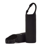 Garvee Borsa Termica Neoprene per Bottiglie 500ml - Antiscivolo, Impermeabile, Isolante Caldo/Freddo - Manico con Clip Nero Outdoor Fitness