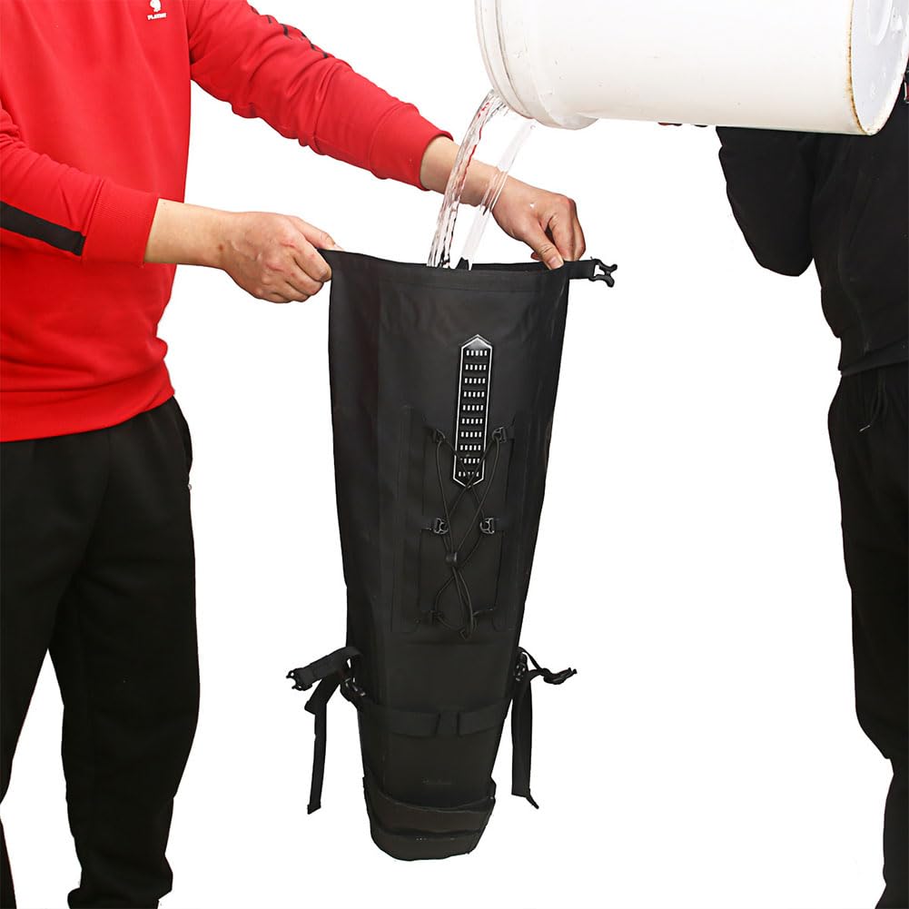 Borsa da sella per bicicletta Garvee da 16 litri, materiale robusto e impermeabile, per bici da strada e mountain bike, nera