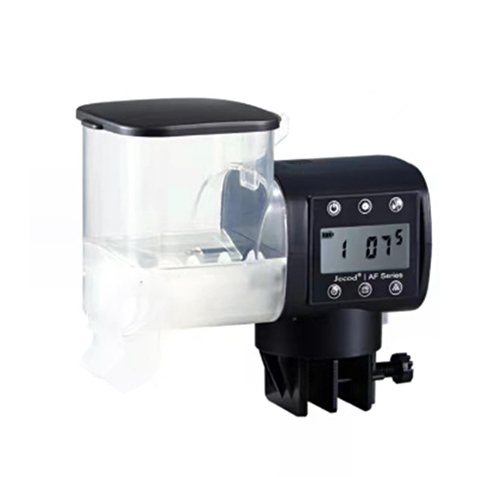 GARVEE Mangiatoia automatica per pesci d'acquario, resistente all'umidità, con alimentazione temporizzata, ideale per le vacanze, 500 ml