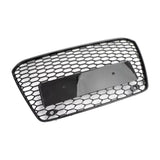 Garvee Griglia Anteriore Auto ABS Honeycomb Mesh per Audi A5/RS5 2013-2015, Nero Lucido, Design RS5 Sportivo, Senza Logo, Resistente