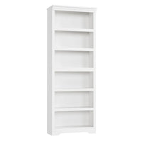 Garvee Libreria Rustica Alta 75" in MDF con 2-6 Ripiani Regolabili, Anti-Ribaltamento, Multiuso per Soggiorno e Studio, Design Elegante, Colore Neutro