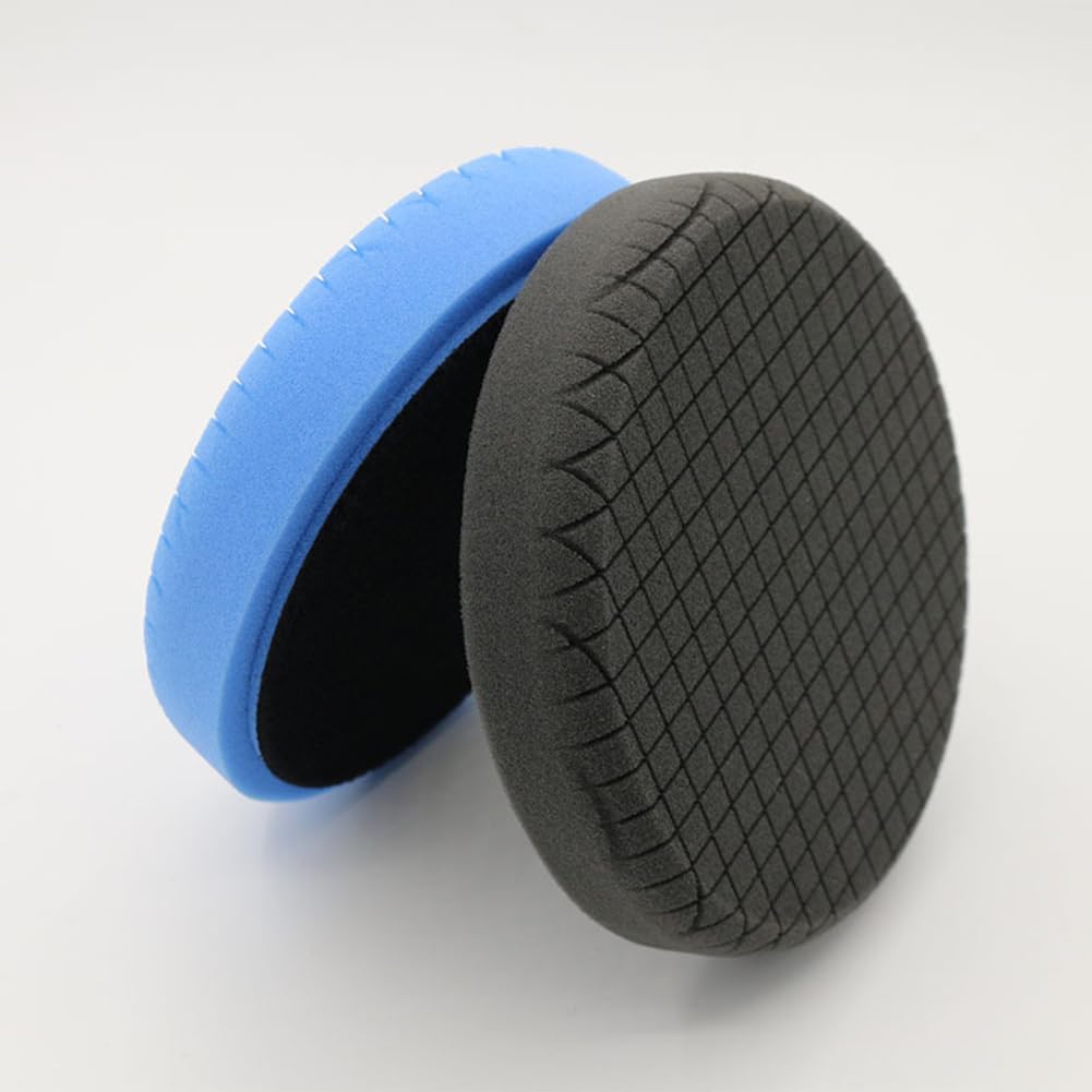 Garvee Set 7 Pezzi Pad Lucidatura Auto 15,2 cm Schiuma Lana Microfibra Lavabile Riutilizzabile per Lucidatura e Cera Dettagli Auto