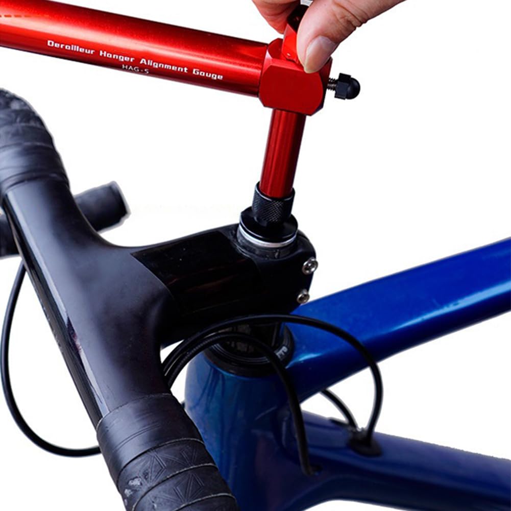Garvee Strumento di Regolazione Deragliatore in Lega di Alluminio - Precisione Orizzontale, Design Compatto - Per Bici da Corsa e Strada, Robusto, Portatile