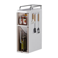 Porta spezie Garvee a 3 ripiani con cassetto, salvaspazio, robusto, per cucina e bagno, compatto, versatile