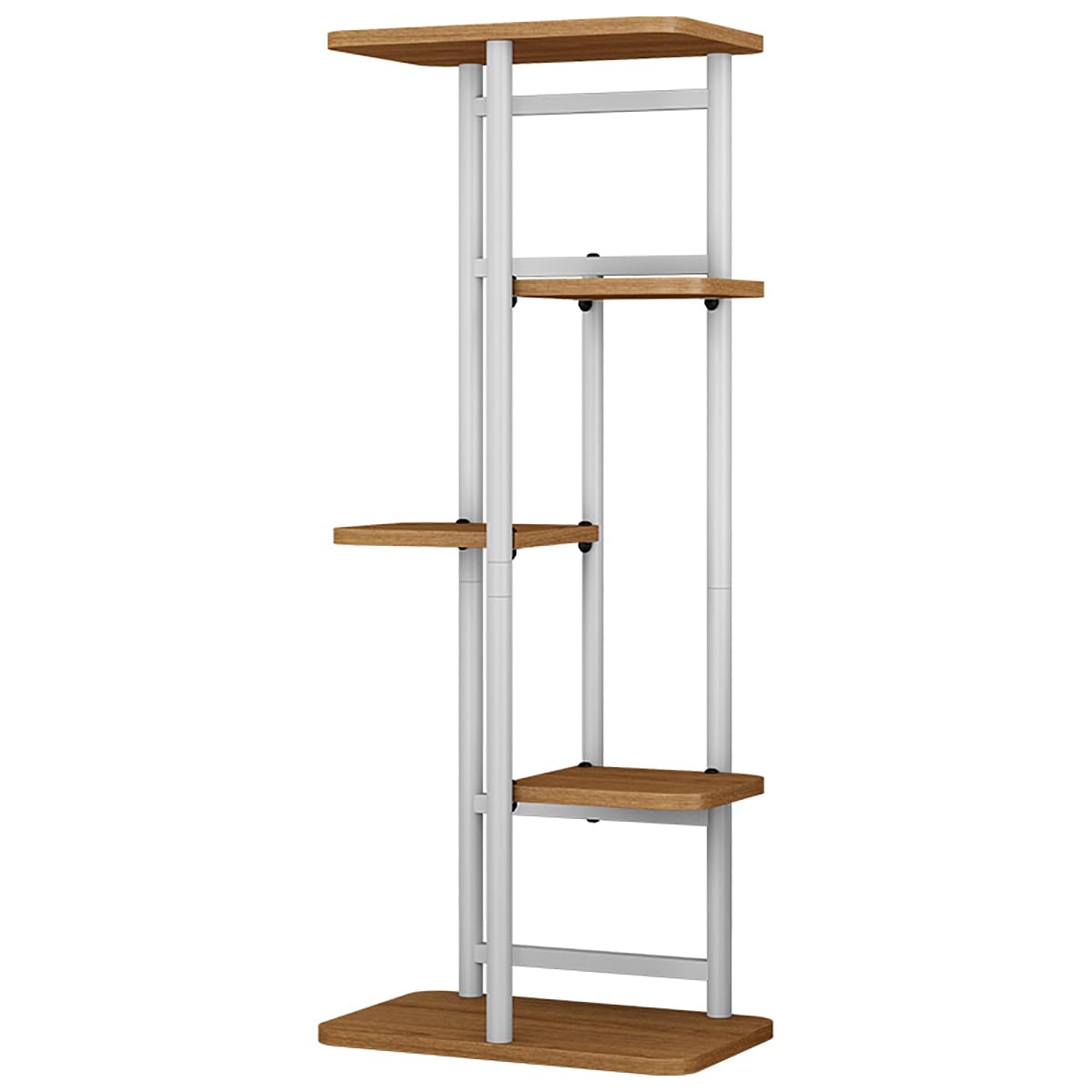 Supporto per piante Garvee a 6 ripiani, in metallo e legno, robusto, salvaspazio, per balcone e soggiorno, multicolore