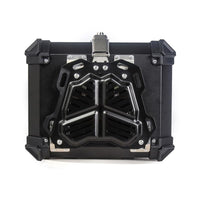 Garvee Valigia Moto 45L Alluminio Impermeabile Nero Opaco Touring - Serratura Sicura, Rivestimento Rimovibile, Installazione Rapida