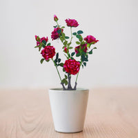 Albero di peonia artificiale Garvee da 28 pollici, realistico, durevole, in plastica e seta, facile da pulire, decorazione per interni ed esterni, verde